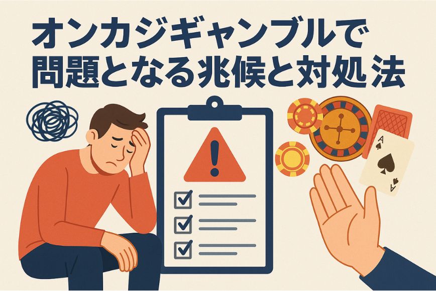 オンカジギャンブルで問題となる兆候と対処法