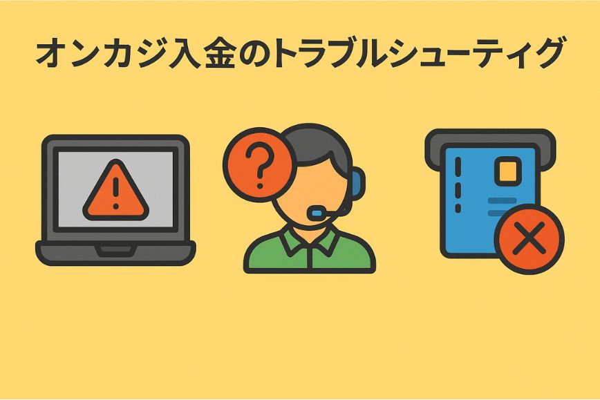 オンカジ入金のトラブルシューティング