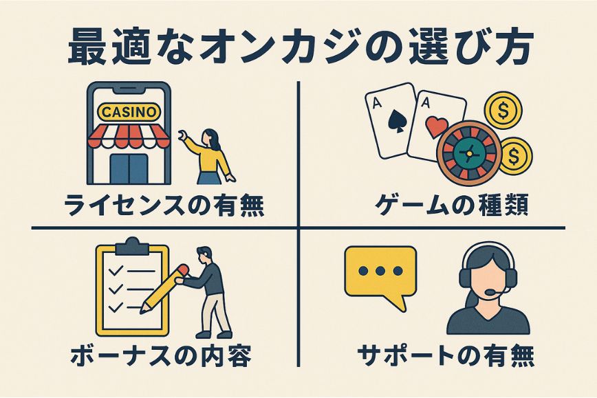 最適なオンカジの選び方